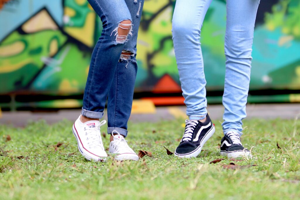 Trendy sneakers for freshers outfits